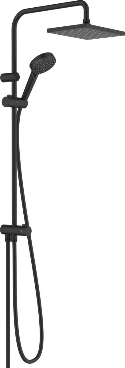 HANSGROHE Vernis Shape Showerpipe 230 1jet EcoSmart Reno matná černá 26289670