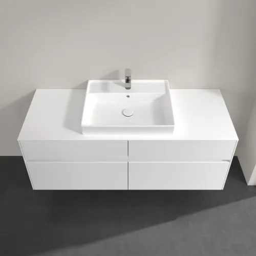 VILLEROY BOCH Toaletní skříňka Collaro, s osvětlením, 4 výsuvy, 1400 x 548 x 500 mm, lesklá bílá / lesklá bílá #C084B0DH, obrázek 4