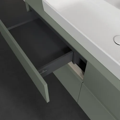 VILLEROY BOCH Toaletní skříňka Collaro, 4 výsuvy, 1400 x 548 x 500 mm, Soft Green / Soft Green #C09200AF, obrázek 7