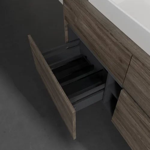 VILLEROY BOCH Umyvadlová skříňka Collaro, s osvětlením, 4 výsuvy, 1200 x 548 x 500 mm, dub kamenný #C087B0RK, obrázek 7
