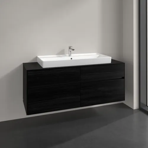 VILLEROY BOCH Toaletní skříňka Collaro, 4 výsuvy, 1400 x 548 x 500 mm, černý dub / černý dub #C09200AB, obrázek 2