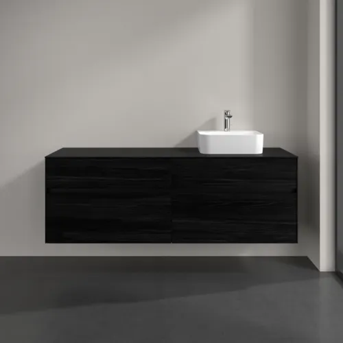 VILLEROY BOCH Toaletní skříňka Collaro, 4 výsuvy, 1600 x 548 x 500 mm, černý dub / černý dub #C10600AB, obrázek 3