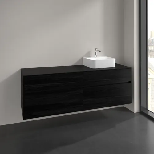 VILLEROY BOCH Toaletní skříňka Collaro, 4 výsuvy, 1600 x 548 x 500 mm, černý dub / černý dub #C10600AB, obrázek 2
