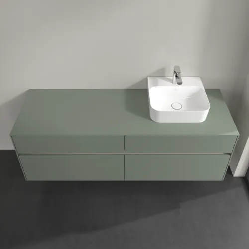 VILLEROY BOCH Toaletní skříňka Collaro, 4 výsuvy, 1600 x 548 x 500 mm, Soft Green / Soft Green #C10600AF, obrázek 4