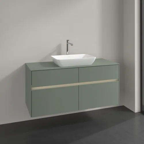 VILLEROY BOCH Toaletní skříňka Collaro, s osvětlením, 4 výsuvy, 1200 x 548 x 500 mm, Soft Green / Soft Green #C112B0AF, obrázek 2