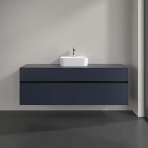 VILLEROY BOCH Toaletní skříňka Collaro, 4 výsuvy, 1600 x 548 x 500 mm, Marine Blue / Marine Blue #C10400VQ, obrázek 3