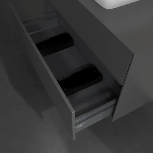VILLEROY BOCH Collaro toaletní skříňka, s osvětlením, 2 výsuvy, 1000 x 548 x 500 mm, Grafit / Grafit #C109B0VR, obrázek 7