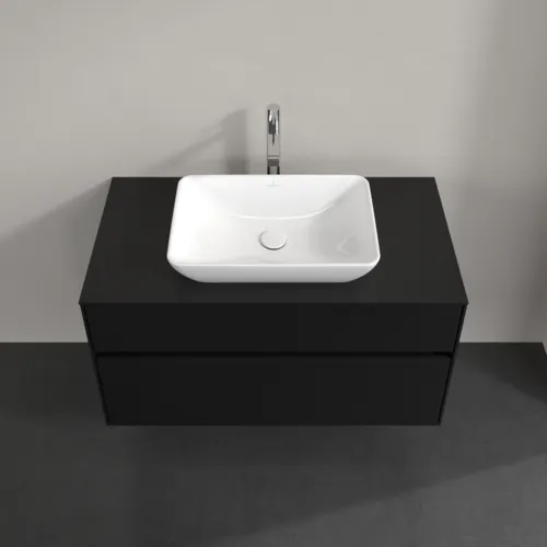 VILLEROY BOCH Collaro toaletní skříňka, s osvětlením, 2 výsuvy, 1000 x 548 x 500 mm, Volcano Black / Volcano Black #C109B0VL, obrázek 4