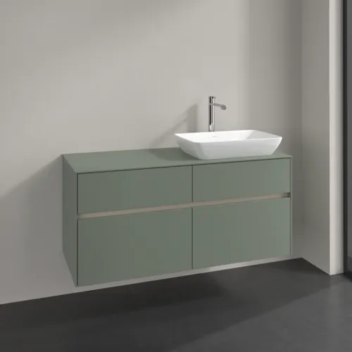 VILLEROY BOCH Toaletní skříňka Collaro, 4 výsuvy, 1200 x 548 x 500 mm, Soft Green / Soft Green #C11400AF, obrázek 2