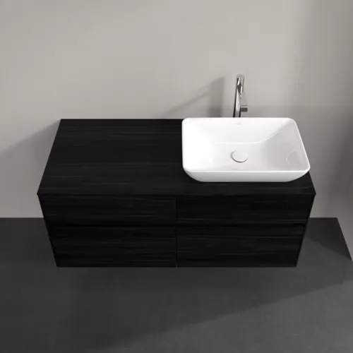 VILLEROY BOCH Toaletní skříňka Collaro, 4 výsuvy, 1200 x 548 x 500 mm, černý dub / černý dub #C11400AB, obrázek 4