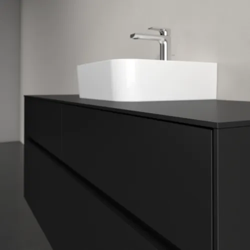 VILLEROY BOCH Toaletní skříňka Collaro, s osvětlením, 4 výsuvy, 1400 x 548 x 500 mm, Volcano Black / Volcano Black #C100B0VL, obrázek 6