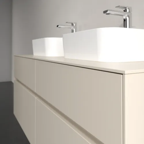 VILLEROY BOCH Toaletní skříňka Collaro, 4 výsuvy, 1400 x 548 x 500 mm, Cashmere Grey / Cashmere Grey #C10300VN, obrázek 5