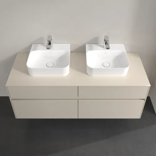 VILLEROY BOCH Toaletní skříňka Collaro, 4 výsuvy, 1400 x 548 x 500 mm, Cashmere Grey / Cashmere Grey #C10300VN, obrázek 4