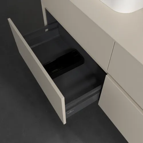 VILLEROY BOCH Toaletní skříňka Collaro, 4 výsuvy, 1400 x 548 x 500 mm, Cashmere Grey / Cashmere Grey #C10300VN, obrázek 6