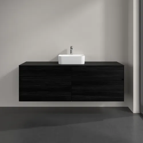 VILLEROY BOCH Toaletní skříňka Collaro, s osvětlením, 4 výsuvy, 1600 x 548 x 500 mm, černý dub / černý dub #C104B0AB, obrázek 3