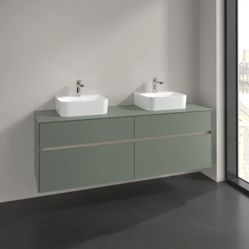 VILLEROY BOCH Toaletní skříňka Collaro, 4 výsuvy, 1600 x 548 x 500 mm, Soft Green / Soft Green #C10700AF, obrázek 2