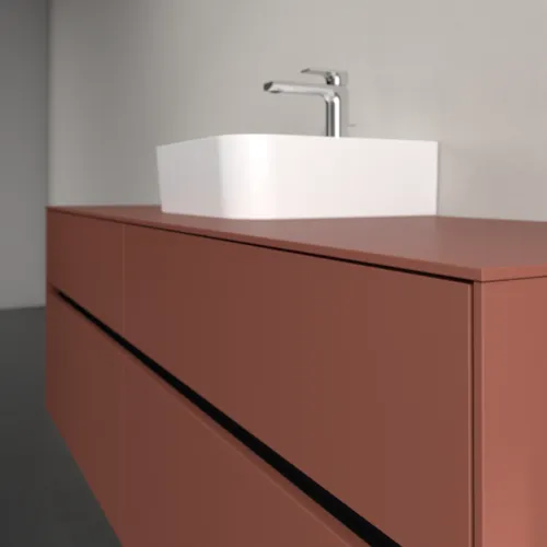 VILLEROY BOCH Toaletní skříňka Collaro, s osvětlením, 4 výsuvy, 1600 x 548 x 500 mm, Vínově červená / Vínově červená #C104B0AH, obrázek 6