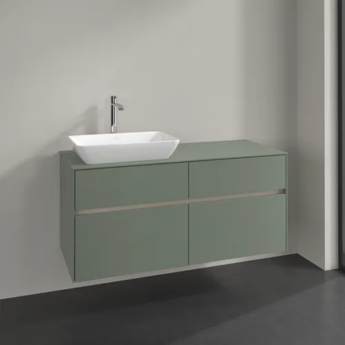 VILLEROY BOCH Toaletní skříňka Collaro, 4 výsuvy, 1200 x 548 x 500 mm, Soft Green / Soft Green #C11300AF, obrázek 2