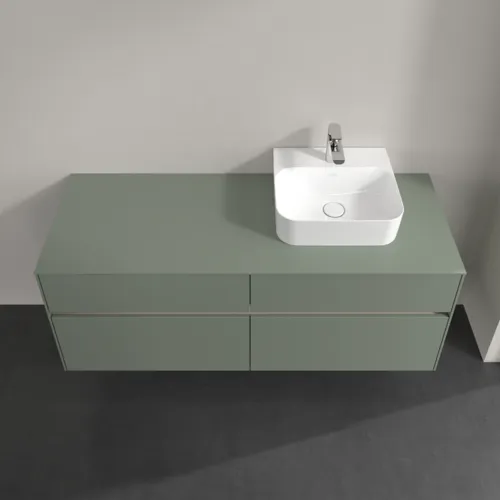 VILLEROY BOCH Toaletní skříňka Collaro, s osvětlením, 4 výsuvy, 1400 x 548 x 500 mm, Soft Green / Soft Green #C102B0AF, obrázek 4