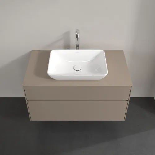 VILLEROY BOCH Toaletní skříňka Collaro, 2 výsuvy, 1000 x 548 x 500 mm, taupe / taupe #C10900VM, obrázek 4