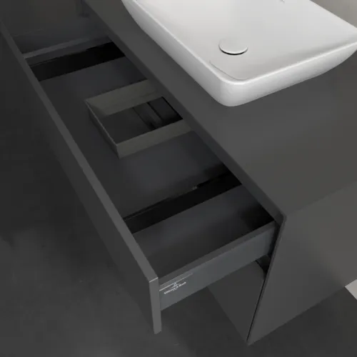 VILLEROY BOCH Collaro toaletní skříňka, 2 výsuvy, 1000 x 548 x 500 mm, grafit / grafit #C10900VR, obrázek 7