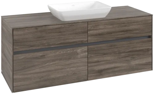 VILLEROY BOCH Toaletní skříňka Collaro, 4 výsuvy, 1400 x 548 x 500 mm, Kamenný dub / Kamenný dub #C11600RK