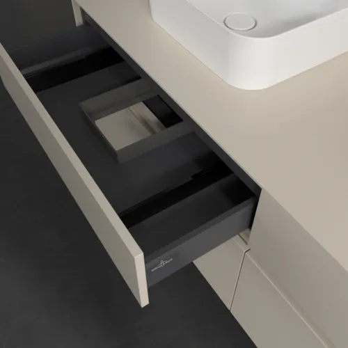 VILLEROY BOCH Toaletní skříňka Collaro, s osvětlením, 4 výsuvy, 1600 x 548 x 500 mm, Cashmere Grey / Cashmere Grey #C107B0VN, obrázek 8