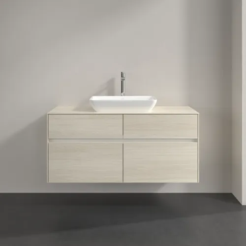 VILLEROY BOCH Toaletní skříňka Collaro, 4 výsuvy, 1200 x 548 x 500 mm, bílý dub / bílý dub #C11200AA, obrázek 3