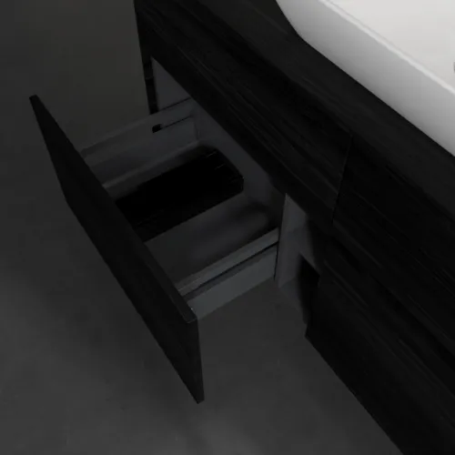 VILLEROY BOCH Toaletní skříňka Collaro, 4 výsuvy, 1200 x 548 x 500 mm, černý dub / černý dub #C11200AB, obrázek 6