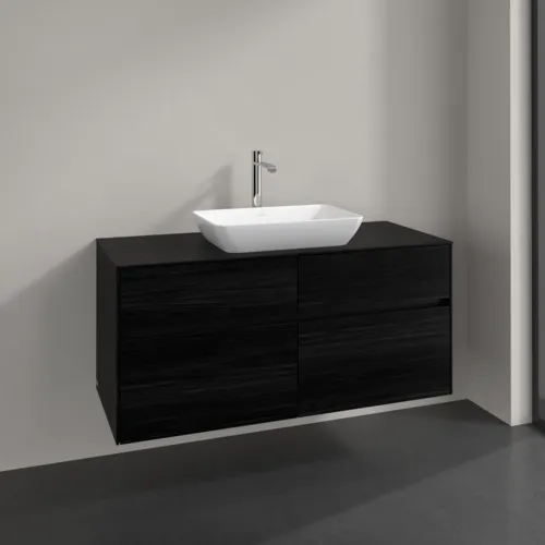 VILLEROY BOCH Toaletní skříňka Collaro, 4 výsuvy, 1200 x 548 x 500 mm, černý dub / černý dub #C11200AB, obrázek 2