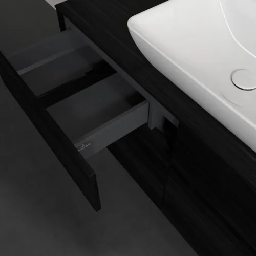 VILLEROY BOCH Toaletní skříňka Collaro, 4 výsuvy, 1200 x 548 x 500 mm, černý dub / černý dub #C11200AB, obrázek 7