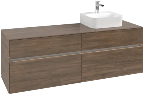 VILLEROY BOCH Toaletní skříňka Collaro, s osvětlením, 4 výsuvy, 1600 x 548 x 500 mm, Arizona Oak / Arizona Oak #C106B0VH