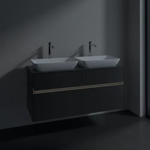 VILLEROY BOCH Collaro toaletní skříňka, s osvětlením, 4 výsuvy, 1200 x 548 x 500 mm, Grafit / Grafit #C115B0VR, obrázek 5