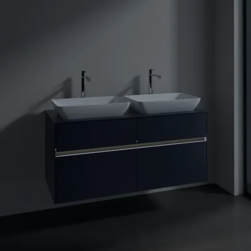 VILLEROY BOCH Toaletní skříňka Collaro, s osvětlením, 4 výsuvy, 1200 x 548 x 500 mm, Marine Blue / Marine Blue #C115B0VQ, obrázek 5