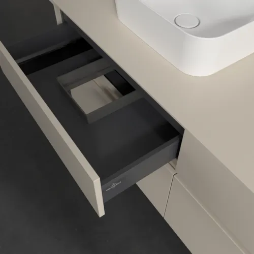 VILLEROY BOCH Toaletní skříňka Collaro, 4 výsuvy, 1400 x 548 x 500 mm, Cashmere Grey / Cashmere Grey #C10100VN, obrázek 7