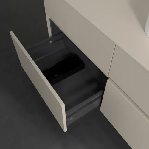 VILLEROY BOCH Toaletní skříňka Collaro, s osvětlením, 4 výsuvy, 1200 x 548 x 500 mm, Cashmere Grey / Cashmere Grey #C099B0VN, obrázek 7