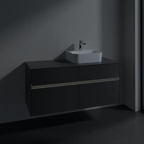 VILLEROY BOCH Collaro toaletní skříňka, s osvětlením, 4 výsuvy, 1200 x 548 x 500 mm, Grafit / Grafit #C099B0VR, obrázek 5