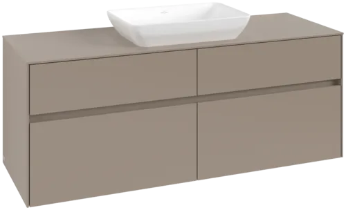 VILLEROY BOCH Toaletní skříňka Collaro, 4 výsuvy, 1400 x 548 x 500 mm, taupe / taupe #C11600VM