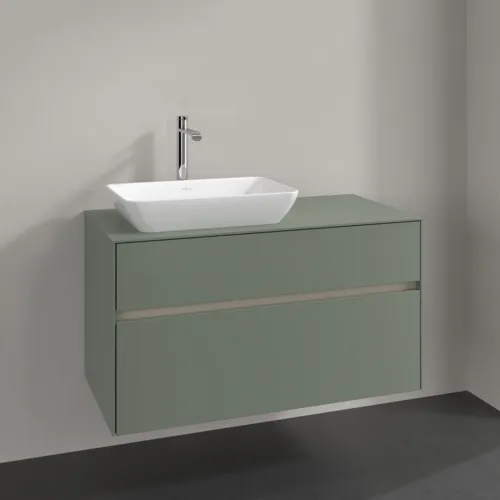 VILLEROY BOCH Toaletní skříňka Collaro, 2 výsuvy, 1000 x 548 x 500 mm, Soft Green / Soft Green #C11000AF, obrázek 2