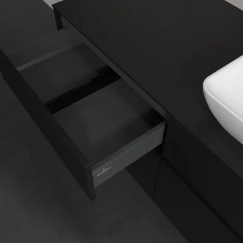 VILLEROY BOCH Toaletní skříňka Collaro, s osvětlením, 4 výsuvy, 1200 x 548 x 500 mm, Volcano Black / Volcano Black #C114B0VL, obrázek 8