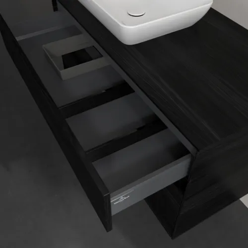 VILLEROY BOCH Toaletní skříňka Collaro, 2 výsuvy, 1000 x 548 x 500 mm, černý dub / černý dub #C11000AB, obrázek 7