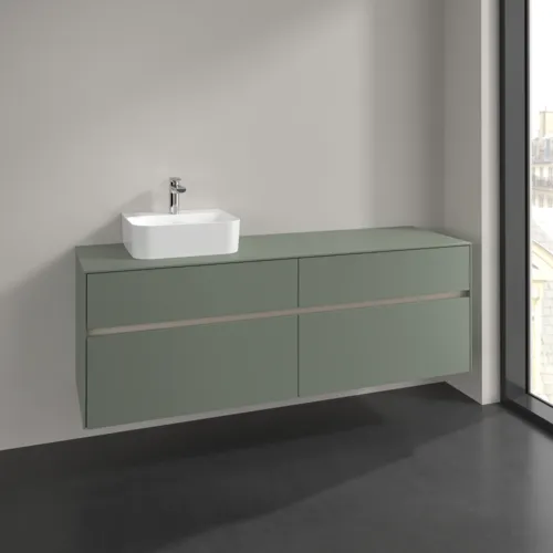 VILLEROY BOCH Toaletní skříňka Collaro, 4 výsuvy, 1600 x 548 x 500 mm, Soft Green / Soft Green #C10500AF, obrázek 2