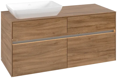 VILLEROY BOCH Toaletní skříňka Collaro, s osvětlením, 4 výsuvy, 1200 x 548 x 500 mm, dub Kansas / dub Kansas #C113B0RH