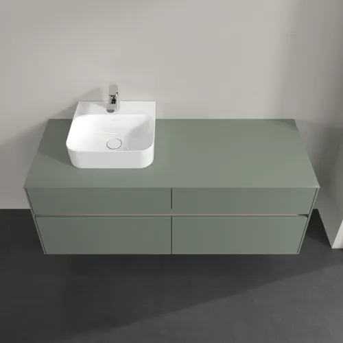 VILLEROY BOCH Toaletní skříňka Collaro, s osvětlením, 4 výsuvy, 1400 x 548 x 500 mm, Soft Green / Soft Green #C101B0AF, obrázek 4