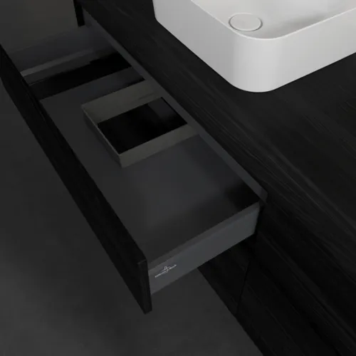 VILLEROY BOCH Toaletní skříňka Collaro, 4 výsuvy, 1600 x 548 x 500 mm, černý dub / černý dub #C10500AB, obrázek 7