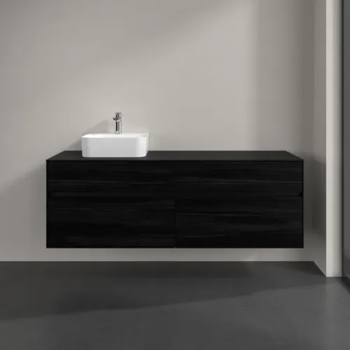 VILLEROY BOCH Toaletní skříňka Collaro, 4 výsuvy, 1600 x 548 x 500 mm, černý dub / černý dub #C10500AB, obrázek 3