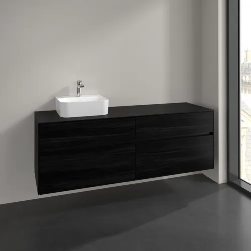 VILLEROY BOCH Toaletní skříňka Collaro, 4 výsuvy, 1600 x 548 x 500 mm, černý dub / černý dub #C10500AB, obrázek 2