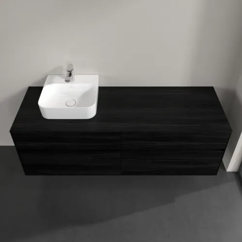 VILLEROY BOCH Toaletní skříňka Collaro, 4 výsuvy, 1600 x 548 x 500 mm, černý dub / černý dub #C10500AB, obrázek 4