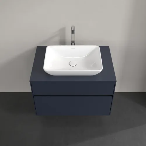 VILLEROY BOCH Collaro toaletní skříňka, s osvětlením, 2 výsuvy, 800 x 548 x 500 mm, Marine Blue / Marine Blue #C108B0VQ, obrázek 4
