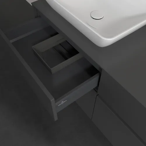 VILLEROY BOCH Collaro toaletní skříňka, s osvětlením, 4 výsuvy, 1200 x 548 x 500 mm, Grafit / Grafit #C113B0VR, obrázek 8